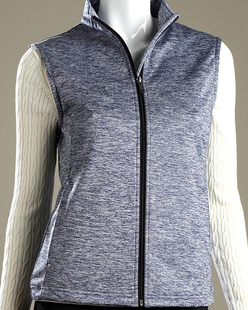 Glen Echo Golf - Stretch Full Tech Zip Melange Vest