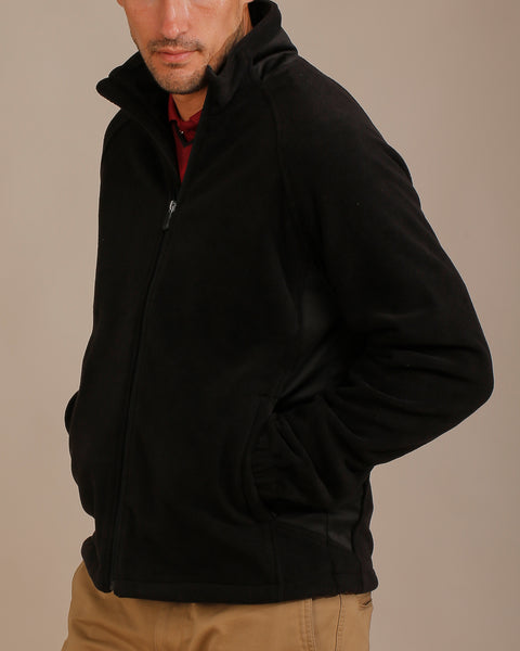 Sueded Fleece Jacket with Stretch Tech Panels